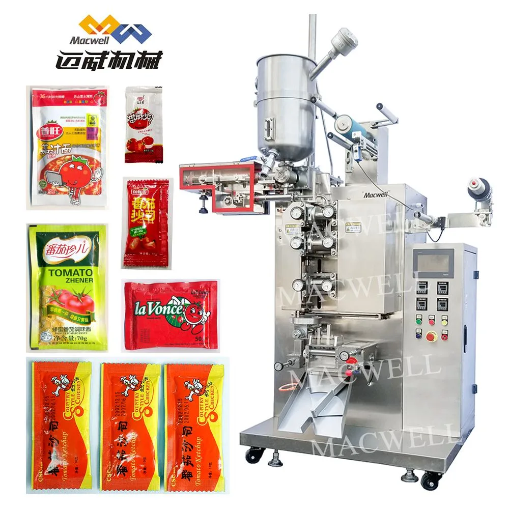 Vffs Granular/Soy/Sauce/Vinegar/Oil/Coffee/Honey/Powder/Paste/Seasoning/Sugar Packin Sachet Strip Pouch Automatic Sealing Filling Food Packing Packaging Machine