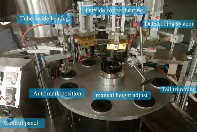 Fully Automatic Plastic Tubes Filler and Sealer for Silicone Sealant Tube