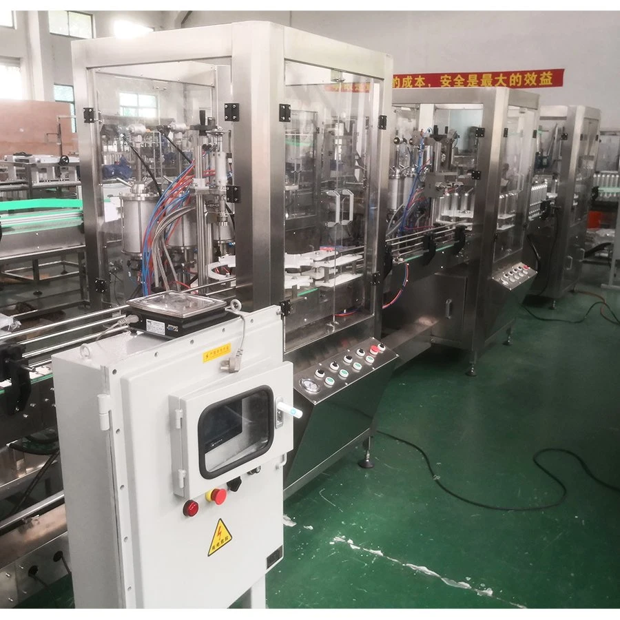 Aerosol Paint Spray Piston Pump Filling Capping Crimping Labeling Line Machinery for Aerosol Spray