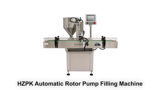 Hzpk Automatische Rotorpumpenflasche, kosmetische Cremepasten-Wasserabfüllmaschine