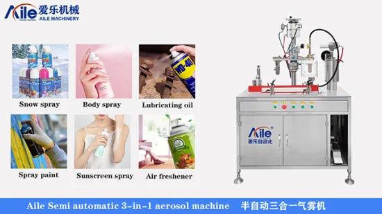 Guangzhou Aile Insecitide Spraydose Rasierschaum Aerosol Spraydose Füllung Sprühfarbe Maschine Sprühfarbe Produktionslinie